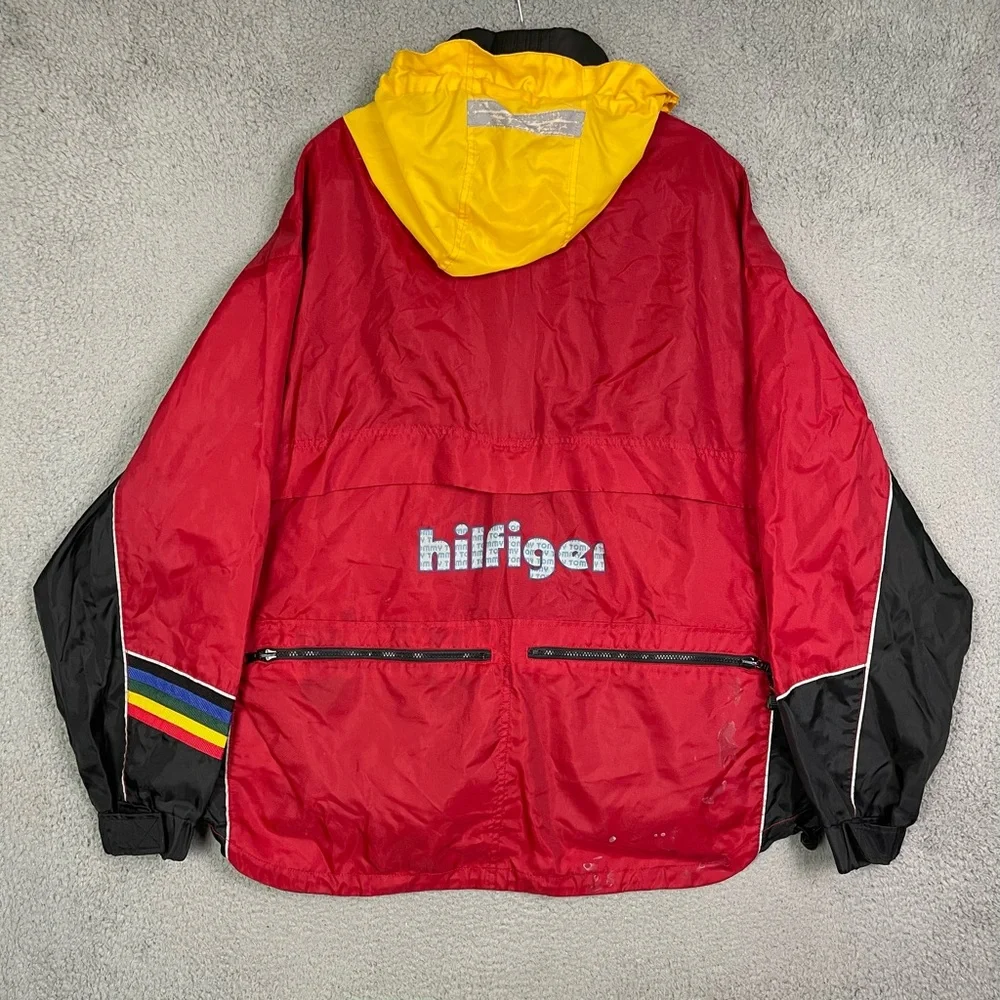 Vintage 90s‎ Tommy Hilfiger Cycling Cycle gear Windbreaker Jacket